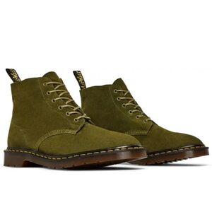 Doc Martens 101 MADE IN ENGLAND SUEDE ANKLE BOOTS Army Green size 38.
